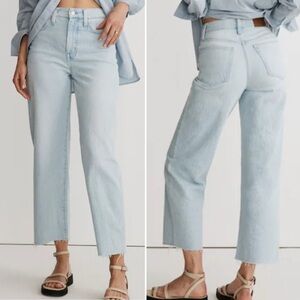 🆕 MADEWELL ✨ Wide Leg Crop Jeans Perfect Vintage Light wash stretch | Sz 30